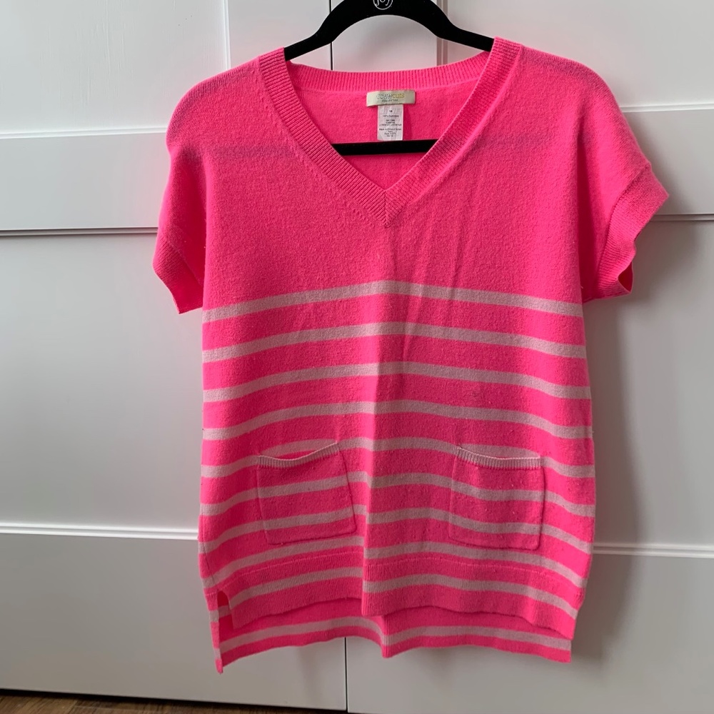 GUC CREWCUTS SHORT-SLEEVED CASHMERE SWEATER | SZ14